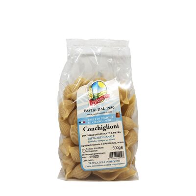 Durum wheat semolina pasta - Conchiglioni (500g)