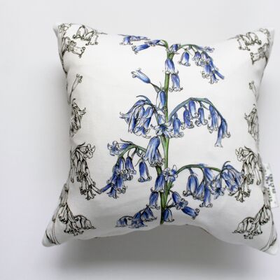 Handmade Large Bluebells Flower Cushion