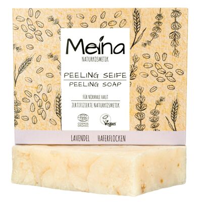 Peeling Seife mit Lavendel und Haferflocken