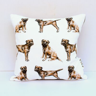 Handmade Large Border Terrier Cushion