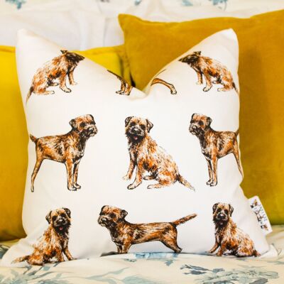Handmade Large Border Terrier Cushion