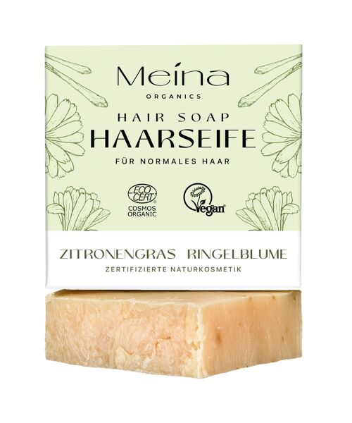 Haarseife mit Zitronengras und Ringelblume