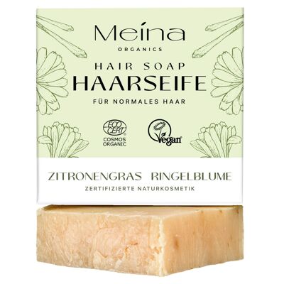 Hair soap with lemongrass and marigold