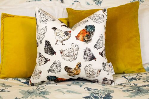 Handmade Large Chickens Cushion