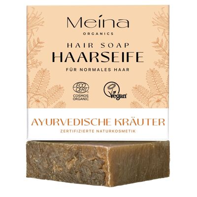 Hair soap with Ayurvedic herbs