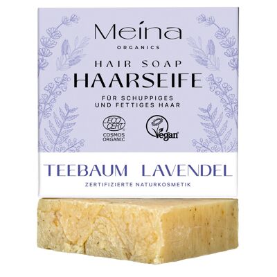 Hair soap with tea tree and lavender