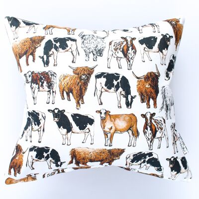 Handmade Large Cows Cushion