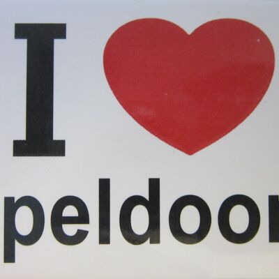 Imán de nevera I Love Apeldoorn