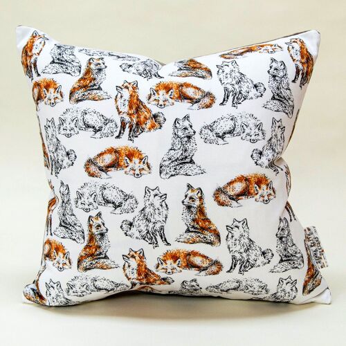 Handmade Large Foxes Cushion