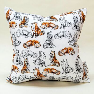 Handmade Large Foxes Cushion