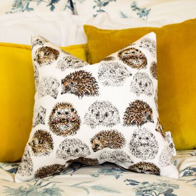 Handmade Large Hedgehogs Cushion