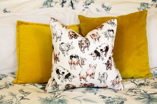 Handmade Large Piglets Cushion