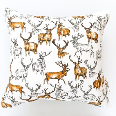 Handmade Large Stags Deer Cushion