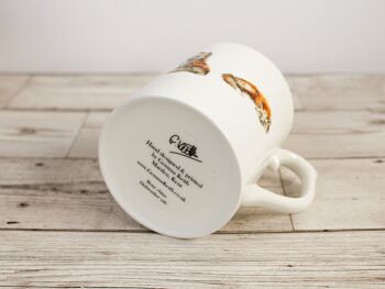 Tasse en porcelaine de renard imprimée à la main 5