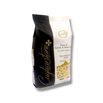 Pasta - Fregola Grossa Toasted and Bronze Drawn 500g - Typical Sardinian Product