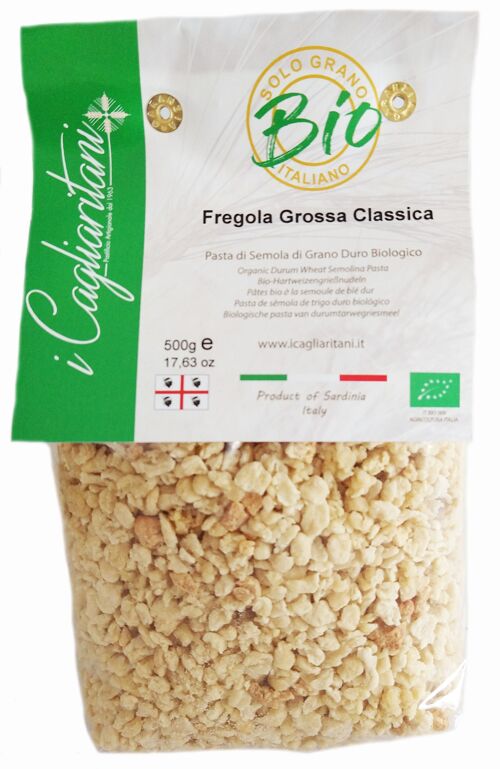 Fregola Grossa Classica Tostata BIO 500g - Prodotto Tipico Sardegna