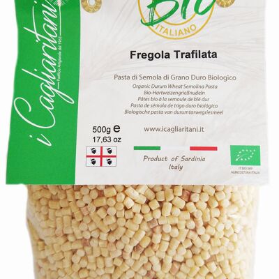 Organic Toasted and Bronze-Drawn Fregola 500g - Typical Sardinian Product