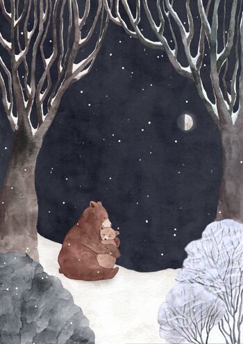 Winter Forest Art Print 1