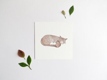 Mama Cat Art Print - Without envelope 3