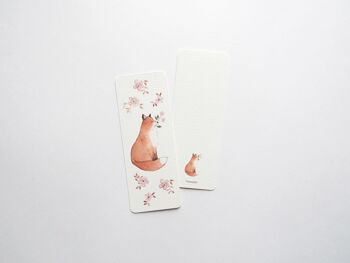 Floral Fox Bookmark 2