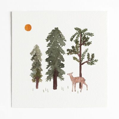 Woodland Art Print - Senza busta