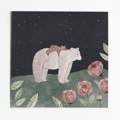 Mama Bear Art Print - Senza busta