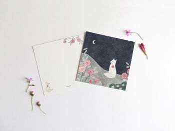 Moonlight Fox Art Print - Without envelope 2