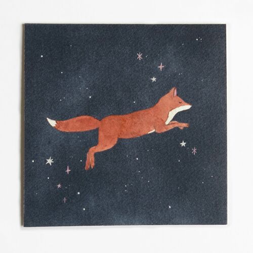 Galactic Fox Art Print - Without envelope