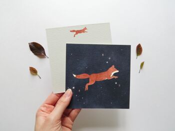 Galactic Fox Art Print - Without envelope 2