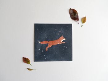 Galactic Fox Art Print - Without envelope 3