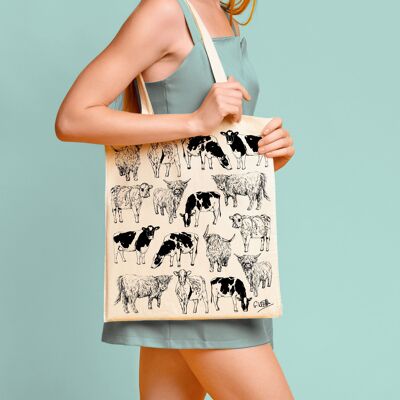 Cows Cotton Tote Bag