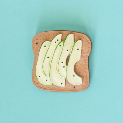 Anneau de Dentition Toast Avocat (Min.2 Unités)