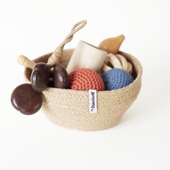 Bol rond en jute naturel 5