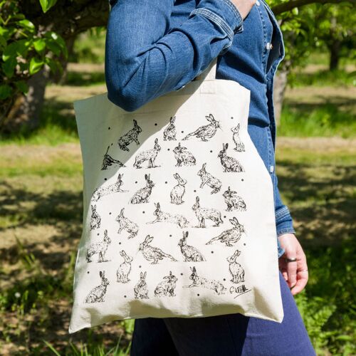Hares Cotton Tote Bag