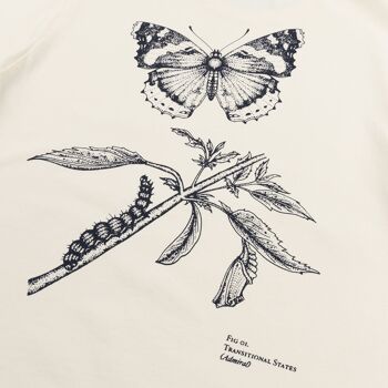 T-shirt Butterfly Life Cycle - Gyr Blanc 3