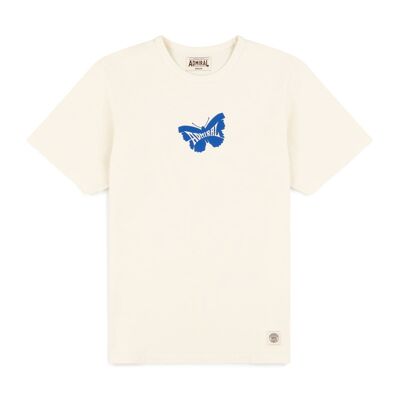 T-shirt The Admiral Butterfly - Gyr White
