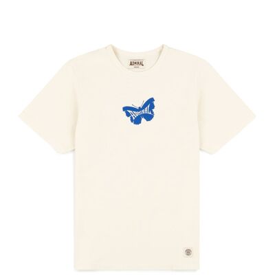 T-shirt The Admiral Butterfly - Gyr White