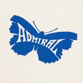 T-shirt The Admiral Butterfly - Gyr White 3