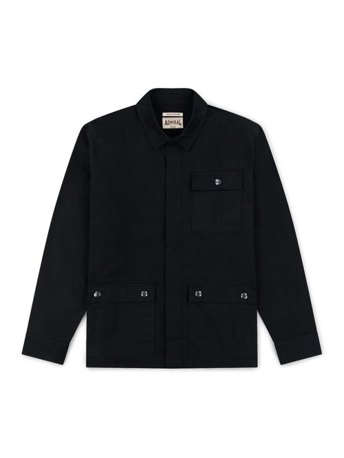 Westcote Overshirt - Mata Black - Made in England