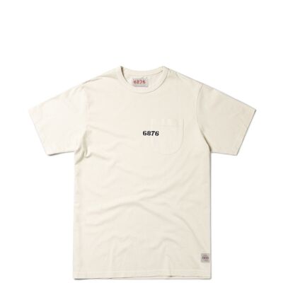 T-shirt Admiral x 6876 Biam Pocket - Blanc Gyr