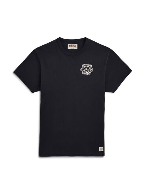 Tiger Head B/W Chenille Logo T-shirt - Kite Black