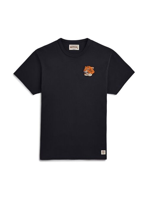 Tiger Head Chenille Logo T-shirt - Kite Black