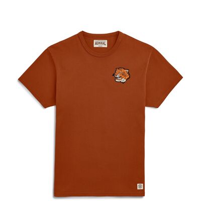 Tiger Head Chenille Logo T-shirt - Osprey Clay