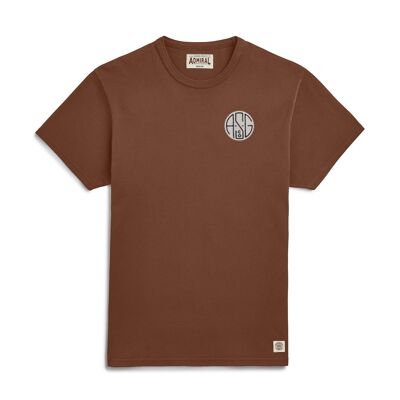 ASGco. T-shirt Circle Chenille Logo - Latham Marrone