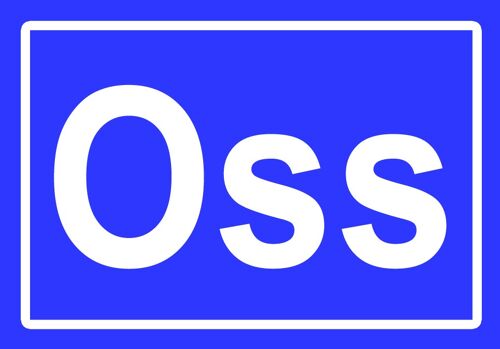 Fridge Magnet Town sign Oss