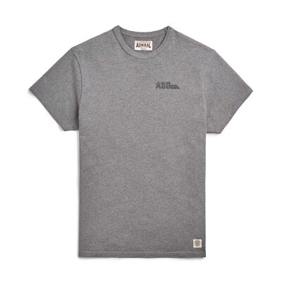 ASGco. T-shirt Strip Logo - Condor Grey Marl