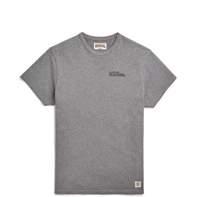 ASGco. Strip Logo T-Shirt - Condor Grey Marl
