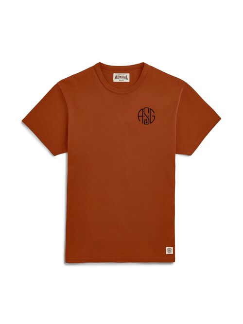 ASGco. Circle Chain Stitch Logo T-Shirt - Osprey Clay