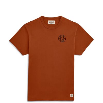 ASGco. Circle Chain Stitch Logo T-Shirt - Osprey Clay