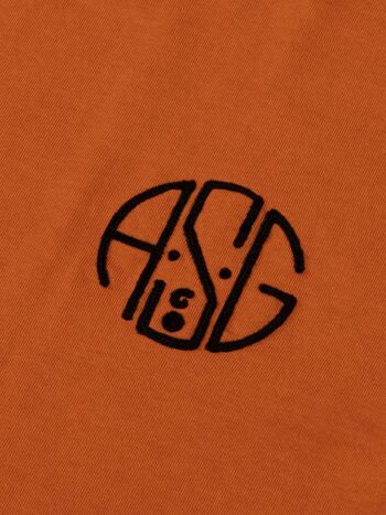 ASGco. T-Shirt Logo Point de Chaînette Cercle - Osprey Clay 2